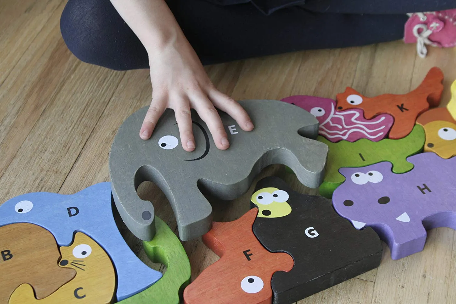 Jumbo Animal Parade A to Z Alphabet & Animal Puzzle