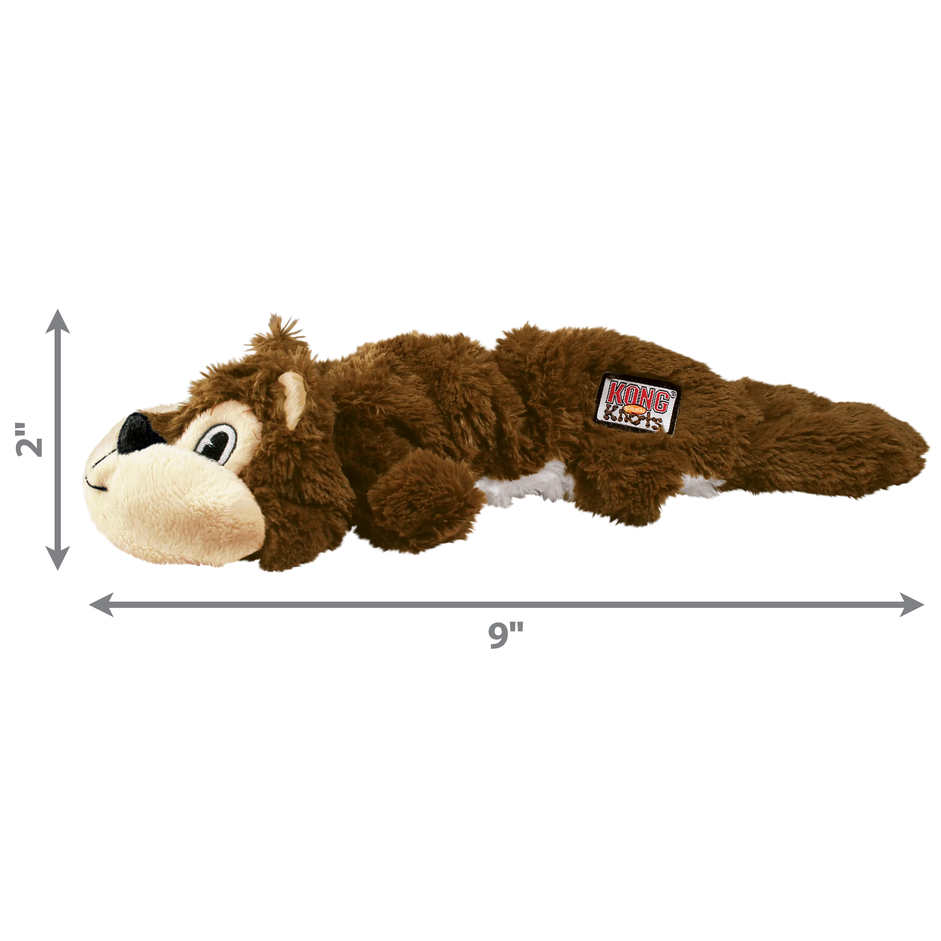 Kong Scrunch Knots Squirrel  Dog Toy
