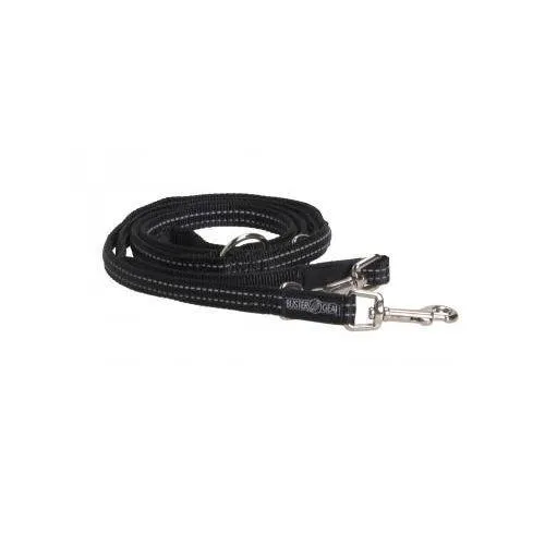 Kruuse Buster 7-Way Reflective Dog Lead - Black - Large