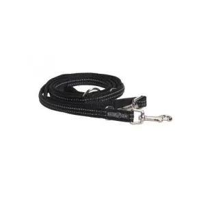 Kruuse Buster 7-Way Reflective Dog Lead - Black - Large