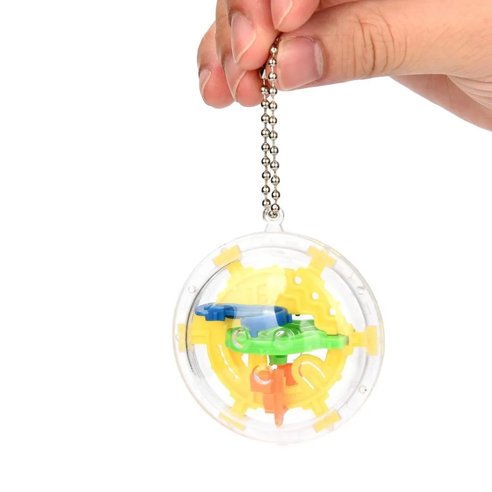 Mini Ball Maze Intellect 3d Metal Puzzle Toy