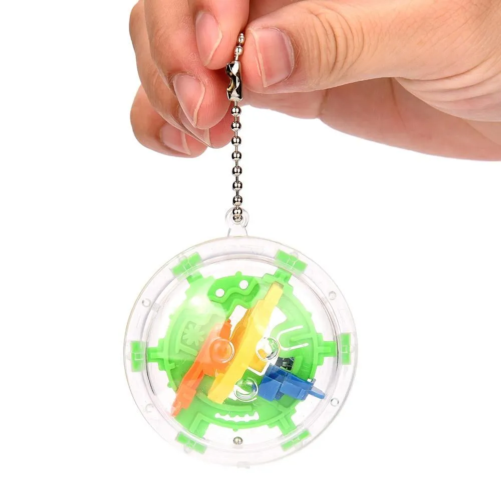 Mini Ball Maze Intellect 3d Metal Puzzle Toy