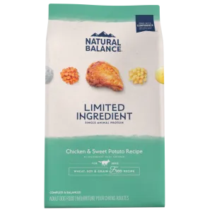 Natural Balance Limited Ingredient Diet Grain Free Chicken & Sweet Potato Recipe Dry Dog Food (24 lb)