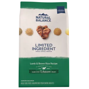 Natural Balance Limited Ingredient Diets Lamb & Brown Rice Recipe Dry Dog Formula (24 Lb)