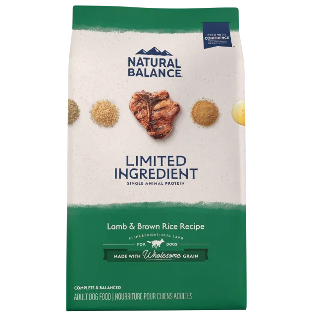 Natural Balance Limited Ingredient Diets Lamb & Brown Rice Recipe Dry Dog Formula (24 Lb)