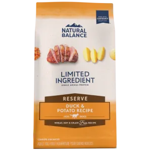Natural Balance Limited Ingredient Reserve Grain Free Duck & Potato Recipe Dry Dog Formula