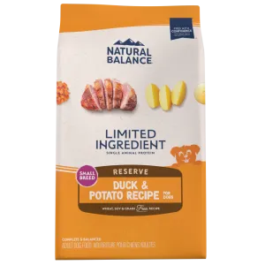 Natural Balance Limited Ingredient Reserve Grain Free Duck & Potato Small Breed Recipe Dry Dog Food