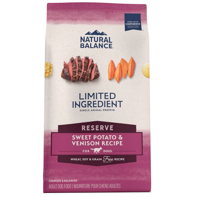 Natural Balance Limited Ingredient Reserve Grain Free Sweet Potato & Venison Recipe Dry Dog Food