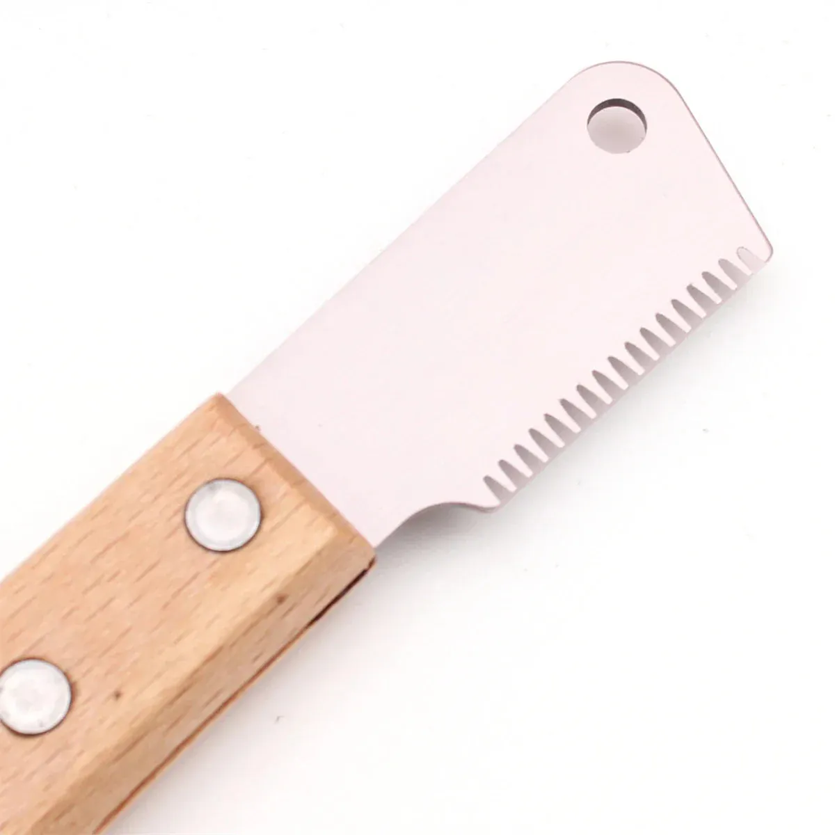 Professional Dog Grooming Stripping Knife with Wooden Handle