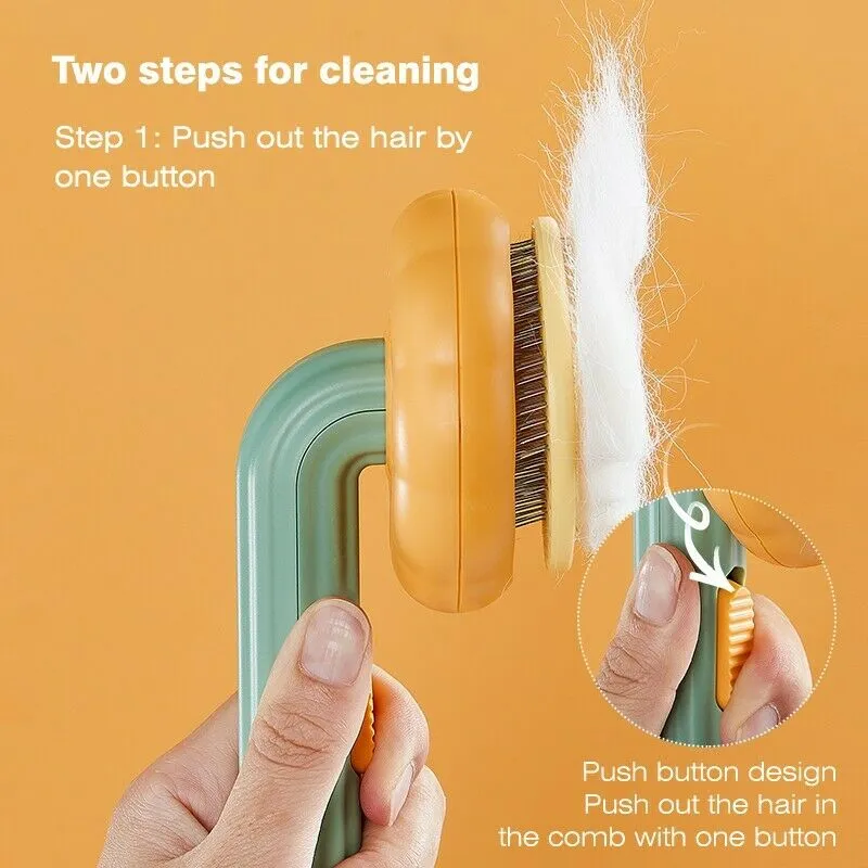 Pumpkin Design Needle Comb for Dog and Cat Grooming