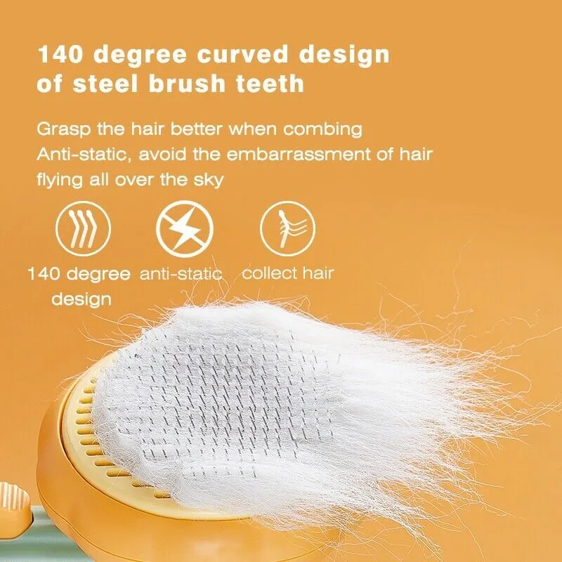 Pumpkin Design Needle Comb for Dog and Cat Grooming
