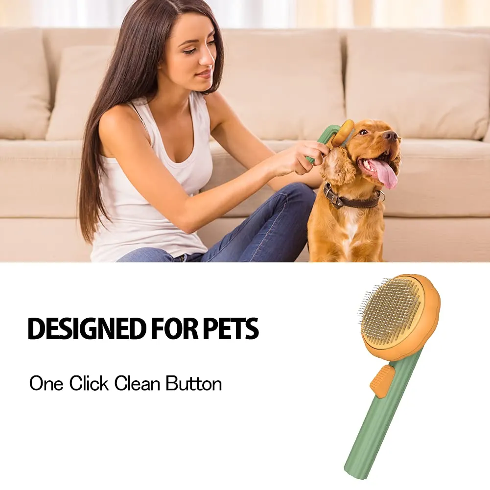 Pumpkin Design Needle Comb for Dog and Cat Grooming