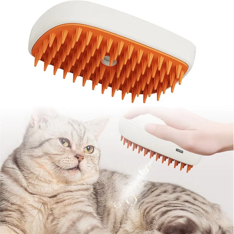 Rechargeable Steam Brush for Pet Grooming