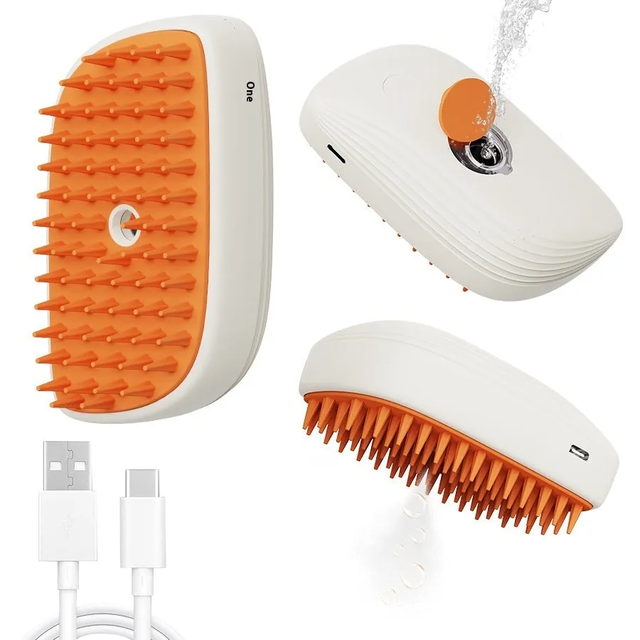 Rechargeable Steam Brush for Pet Grooming