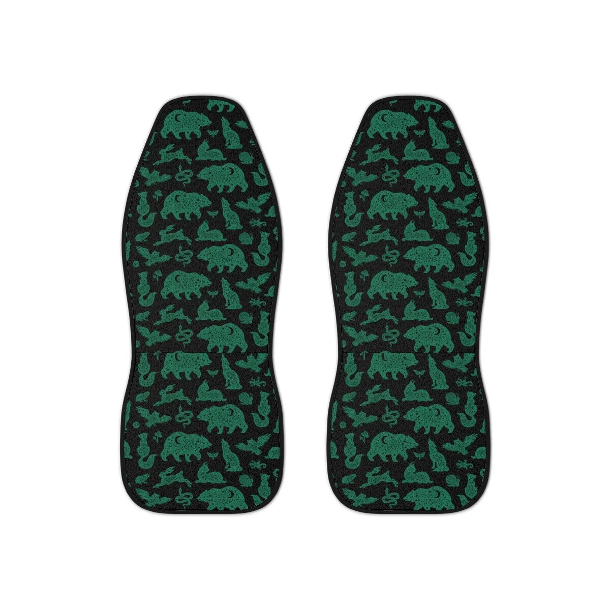 Sage Green Seat Covers for Cars, Boho Car Seat Cover, Hippie Car Accessories for Women, Celestial Witchy Snake Universal Vehicle Decor