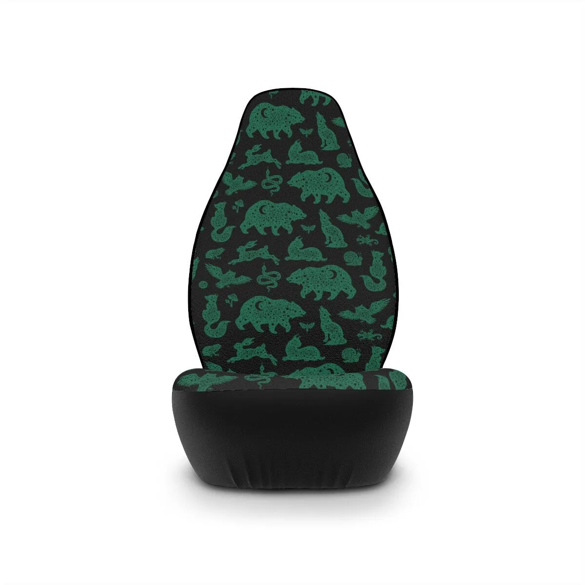 Sage Green Seat Covers for Cars, Boho Car Seat Cover, Hippie Car Accessories for Women, Celestial Witchy Snake Universal Vehicle Decor