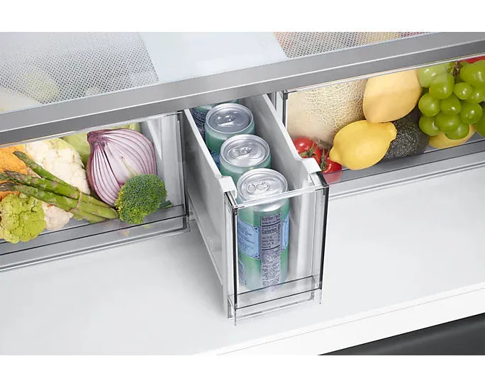 Samsung RF65DG90BDSG 650 L 4 Door Convertible French Door Refrigerator – Triple Cooling, FlexZone™, SmartThings Enabled, Black Caviar