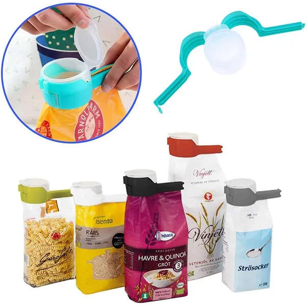 Snaptack - 4 bag clamps and preservation of food freshness