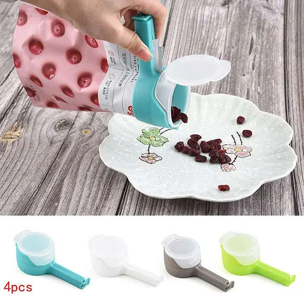 Snaptack - 4 bag clamps and preservation of food freshness
