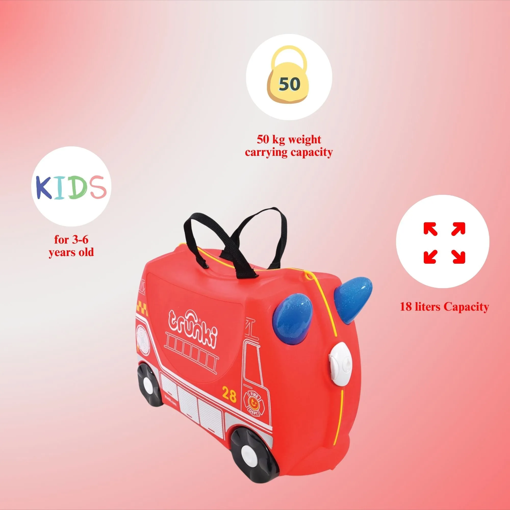 Trunki Rideon - Frank Fire Engine
