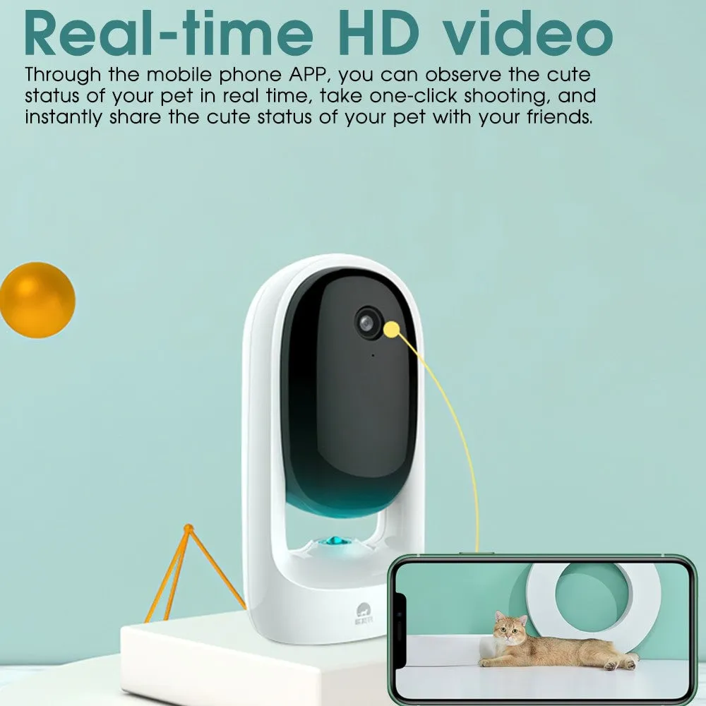 Two-Way Laser Interactive Smart Wifi Pet Camera App Remote Control Home HD 1080P Cat Toy Camera Real Time Video