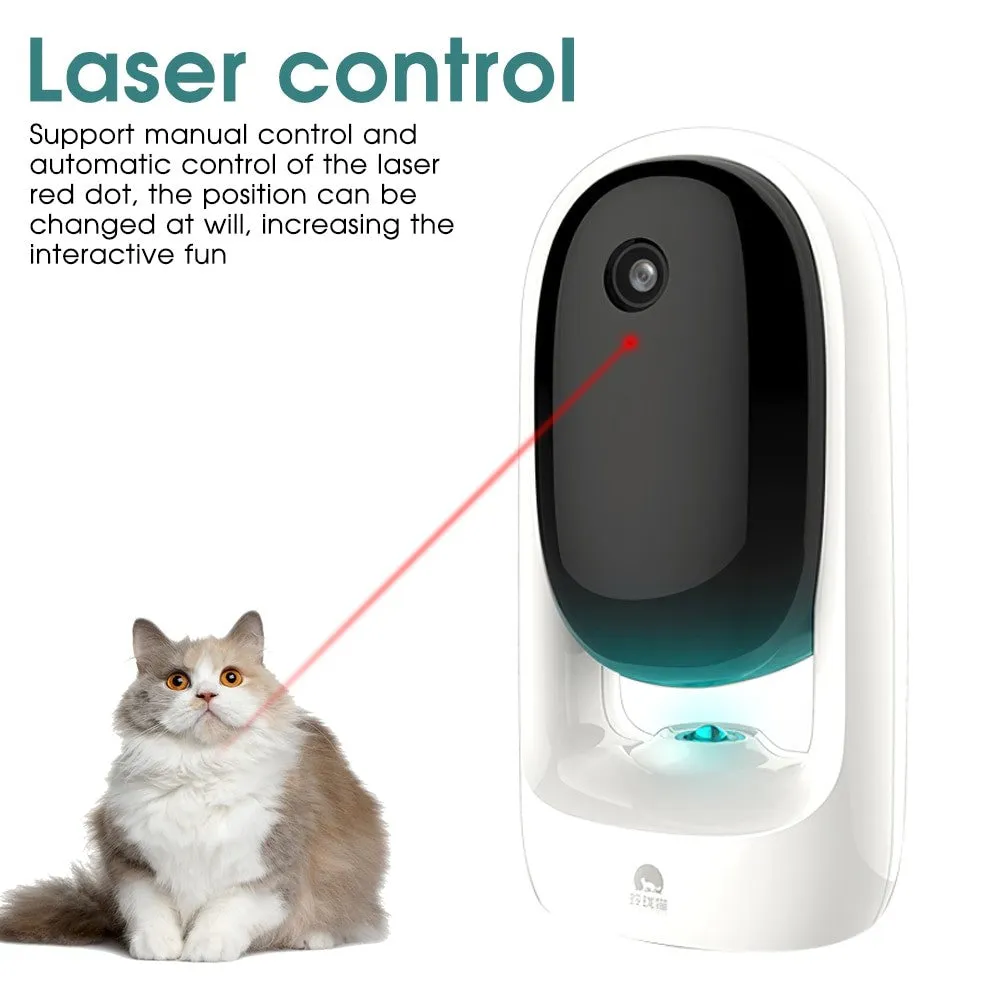 Two-Way Laser Interactive Smart Wifi Pet Camera App Remote Control Home HD 1080P Cat Toy Camera Real Time Video