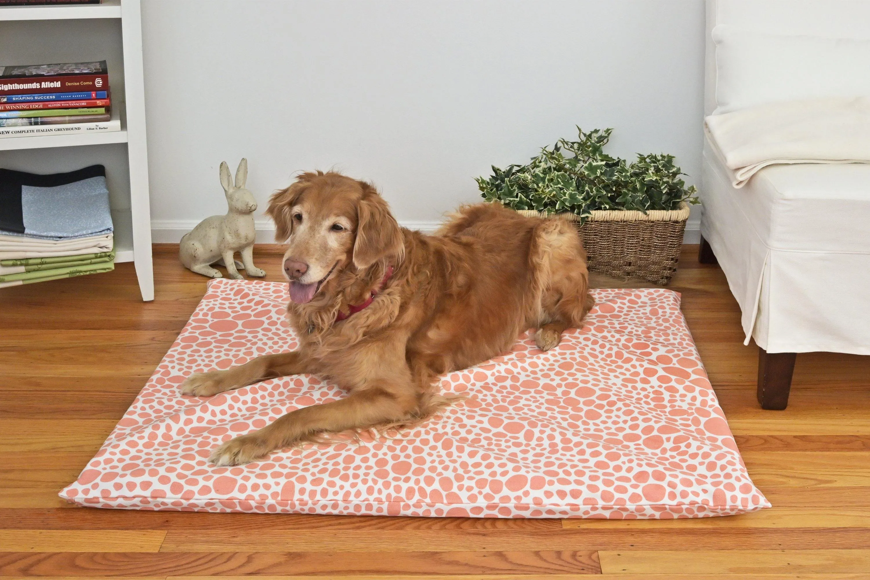 Ultimat Dog Mat, Coral Organic Denim