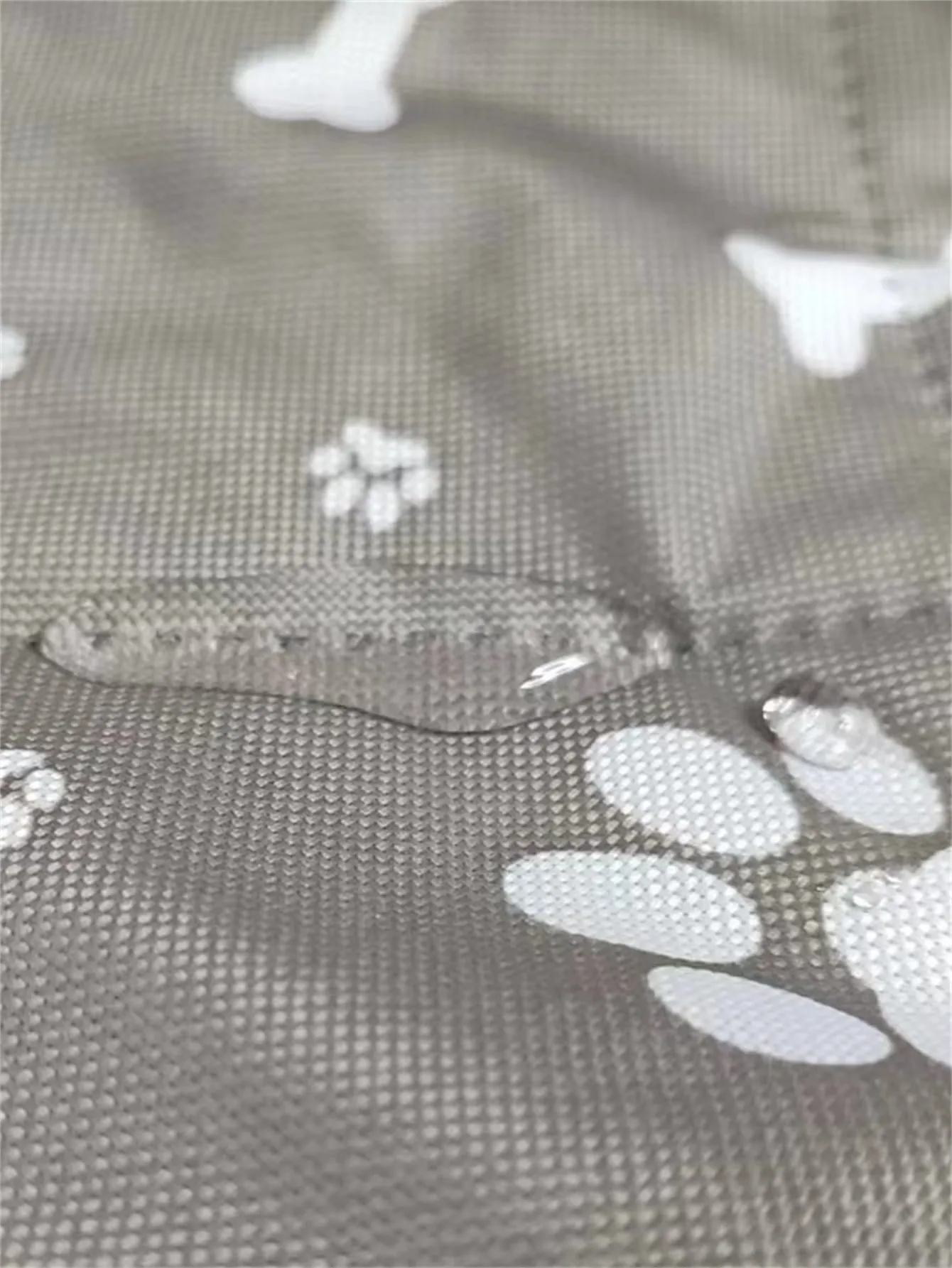 Waterproof Grey Pet Car Seat Cover With Pattern Design, Scratch Resistance
