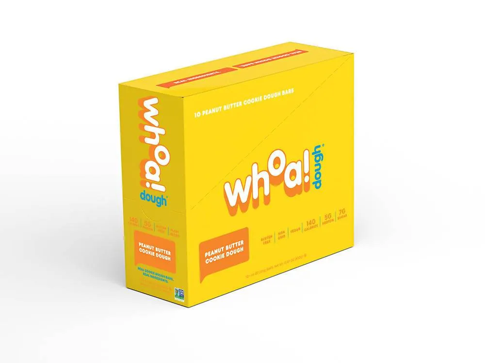 Whoa Dough Peanut Butter Cookie Dough Bars - 100 x 1.6oz
